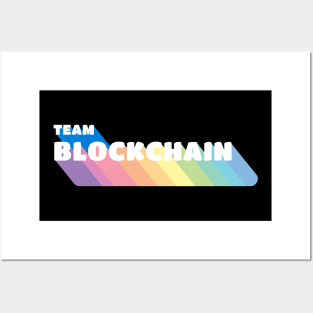 Team Blockchain Colorful Posters and Art